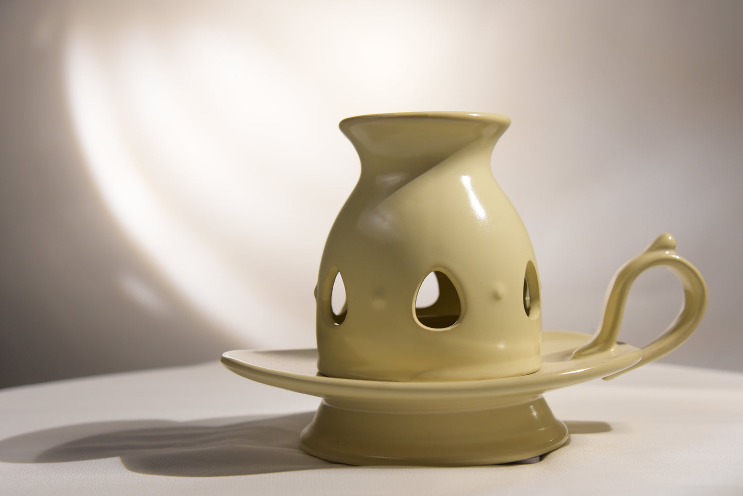 Pottery Oil Burner & Incense Holder Set